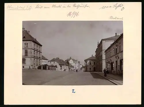 Fotografie Brück & Sohn Meissen, Ansicht Warnsdorf i. B., Portamt in der Rathausstrasse