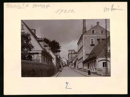Fotografie Brück & Sohn Meissen, Ansicht Rumburg / Böhmen, Blick in die Elisabethgasse