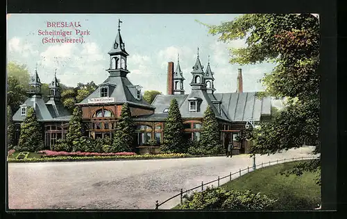 AK Breslau, Schweizerei im Scheitniger Park