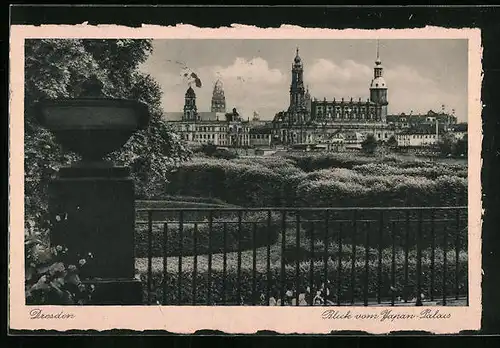 AK Dresden, Blick vom japan-Palais