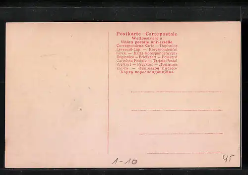 AK Kaiser Wilhelm II. inmitten seiner Familie, koloriert