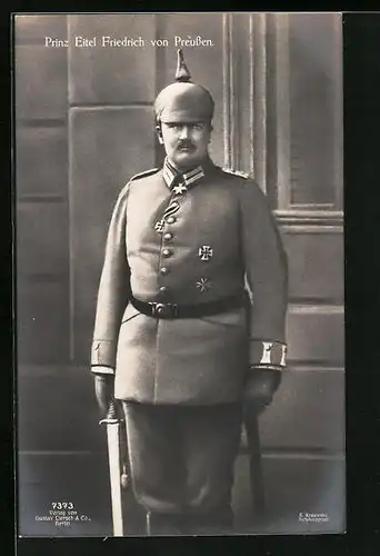 AK Prinz Eitel Friedrich von Preussen in Feldgrau