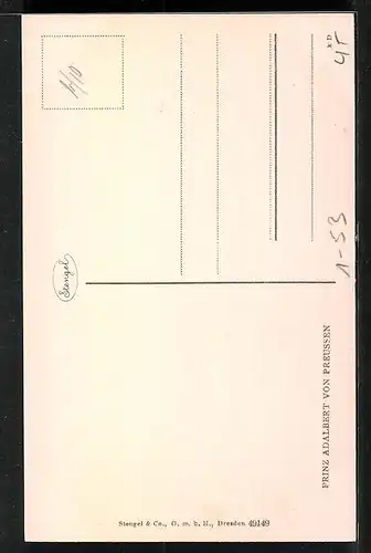 AK Prinz Adalbert von Preussen in Uniform