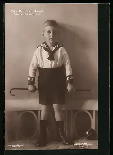 AK Prinz Karl Franz Josef, Sohn von Prinz Joachim von Preussen