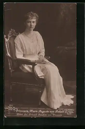 AK Prinzessin Marie Auguste von Anhalt