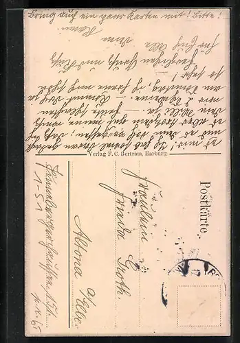 AK Prinz Heinrich von Preussen auf deutscher Fahne