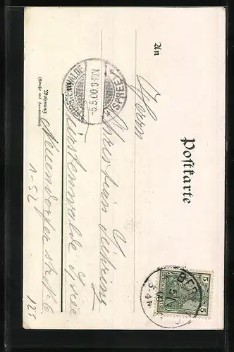 Lithographie Kronprinz Wilhelm von Preussen im Kindesalter in anmutiger Uniform