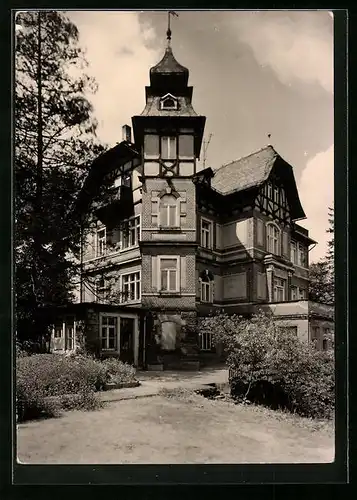 AK Wehlen, Ortspartie mit Gebäudeansicht