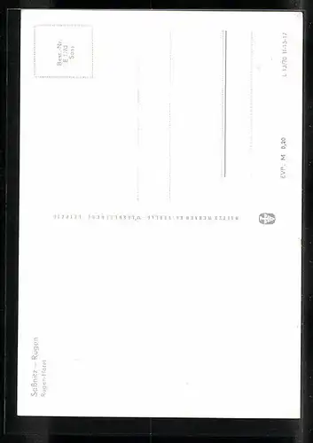 AK Sassnitz /Rügen, Rügen-Hotel