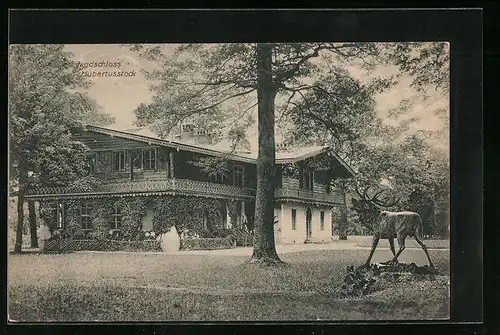 AK Joachimsthal, Jagdschloss Hubertusstock