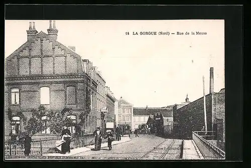 AK La Gorgue, Rue de la Meuse