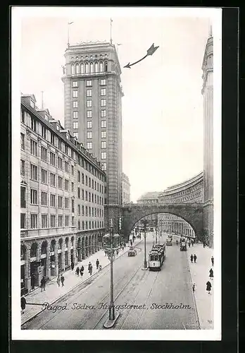 AK Stockholm, Södra Kungstornet, Strassenbahn