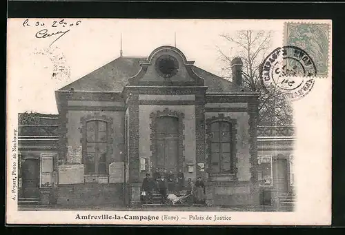 AK Amfreville-la-Campagné, Palais de Justice