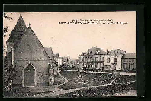 AK Saint-Philbert-sur-Risle, La Place de l`Eglise