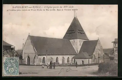 AK Saint-Philbert-sur-Risle, L`Eglise partie du XVe siècle