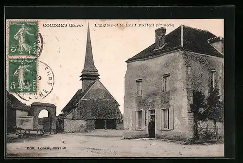 AK Coudres, L`Eglise et le Haut Portail