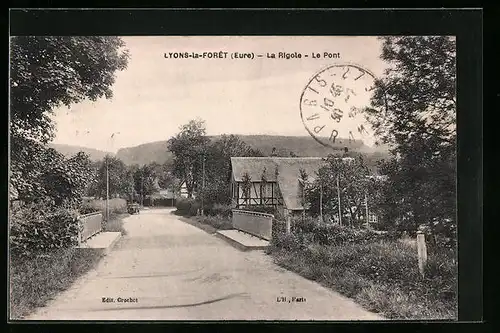 AK Lyons-la-Foret, La Rigole, La Pont