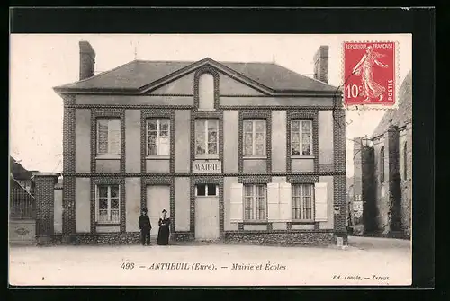 AK Antheuil, Mairie et Écoles