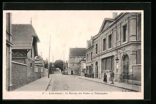 AK Louviers, Le Bureau des Postes et Télégraphes