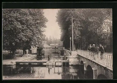 AK Louviers, Le Canal et le Boulevard Posel