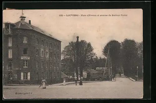 AK Louviers, Place d`Evreux et avenue du Docteur Postel