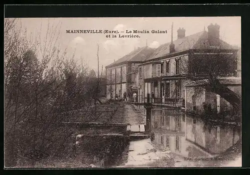 AK Mainneville, Le Moulin Galant et la Levrière