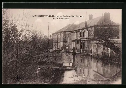 AK Mainneville, Le Moulin Galant et la Levrière