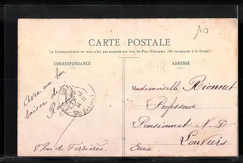 AK Mainneville, Vue sur la Rivière