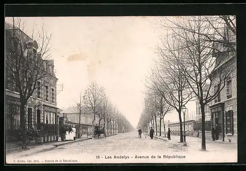 AK Les Andelys, Avenue de la Republique