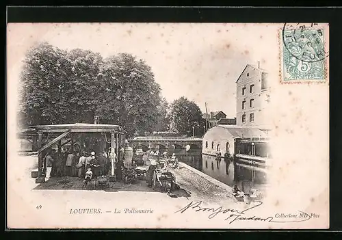 AK Louviers, La Poissonnerie