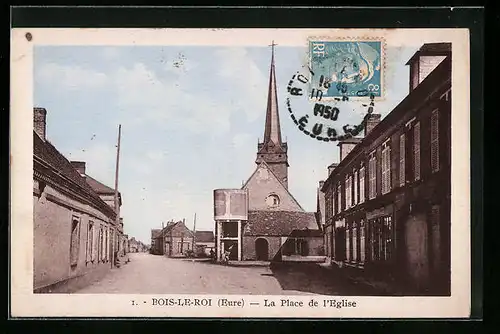 AK Bois-le-Roi, La Place de l`Eglise