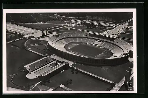AK Berlin, Reichssportfeld, Fliegeraufnahme