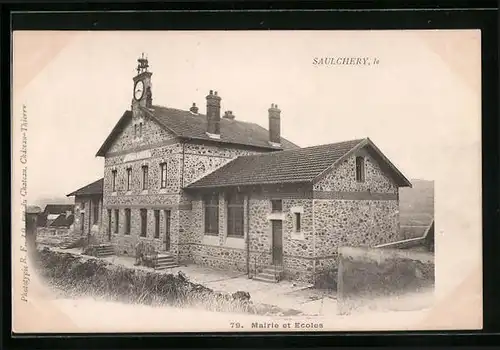 AK Saulchery, Mairie et Ecoles