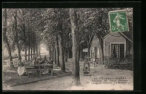 AK Chateau-Thierry, Terrasse du Vieux Chateau, Loge du Gardien, La Buvette