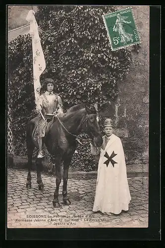 AK Soissons, Patronage Jeanne d`Arc, Kermesse Jeanne d`Arc 1908
