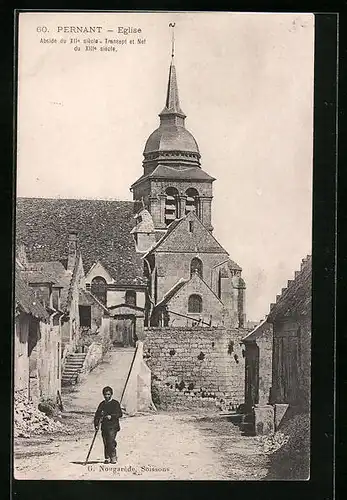 AK Pernant, Eglise, Abside du XIIe siècle