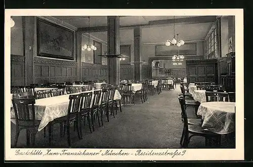 AK München, Gasthaus zum Franziskaner, Residenzstrasse 9