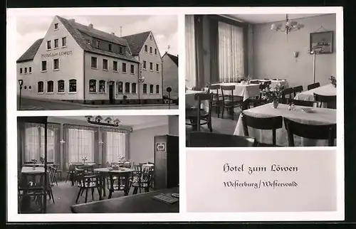 AK Westerburg /Westerwald, Hotel zum Löwen, Innenansicht