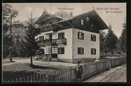 AK Neuhaus b. Schliersee, Villa Oberlechner