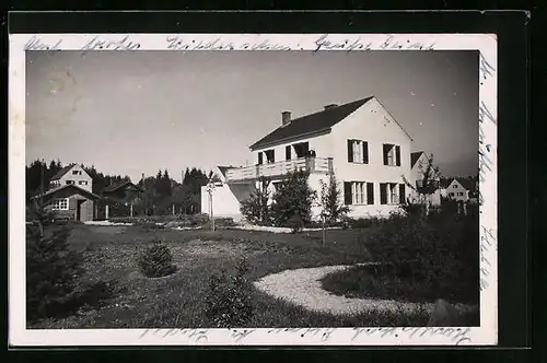 Foto-AK Gräfelfing, Teilansicht der Eigenheimsiedlung 1940