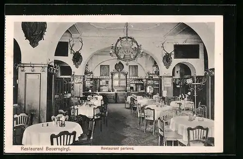 AK München, Restaurant Bauerngirgl in der Residenzstrasse 19-20