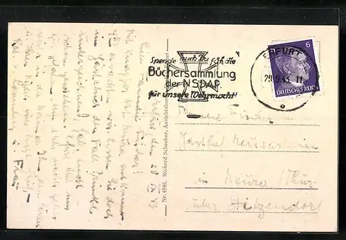 AK Erfurt, Palast-Cafe, Innenansicht