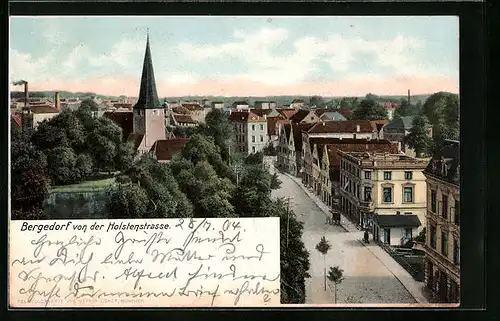 AK Hamburg-Bergedorf, Blick von der Holstenstrasse
