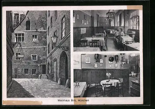 AK München, Gasthof Weinhaus Birk, Kaufingerstrasse 33