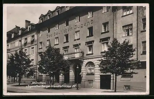 AK München-Neuhausen, Jugendherberge Wendlstrasse 20