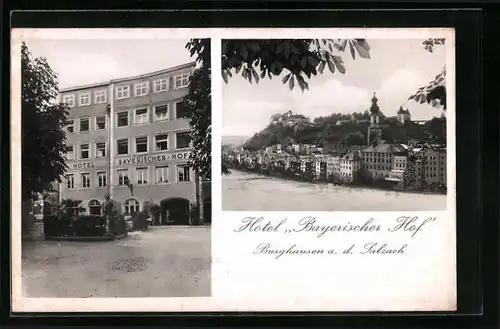 AK Burghausen /Salzach, Hotel Bayerischer Hof