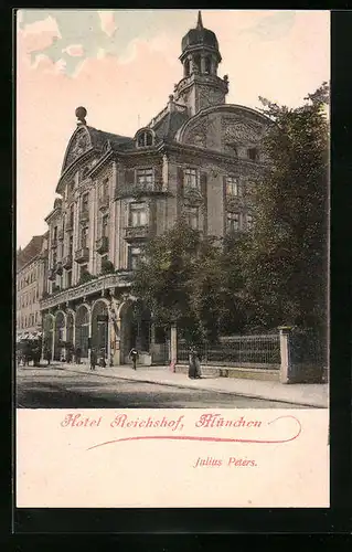 AK München, Hotel Reichshof, Sonnenstrasse 15