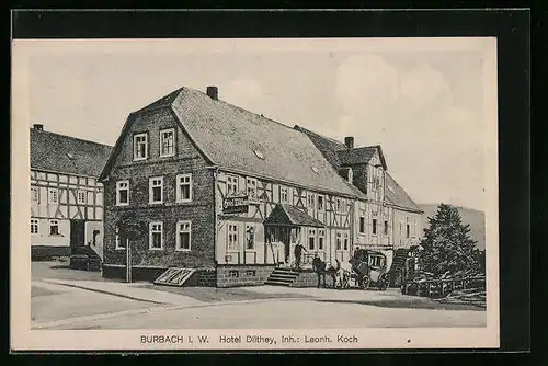 AK Burbach i. W., Hotel Dilthey von L. Koch
