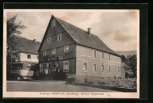 AK Hagen /Kr. Arnsberg, Gasthof Biggemann