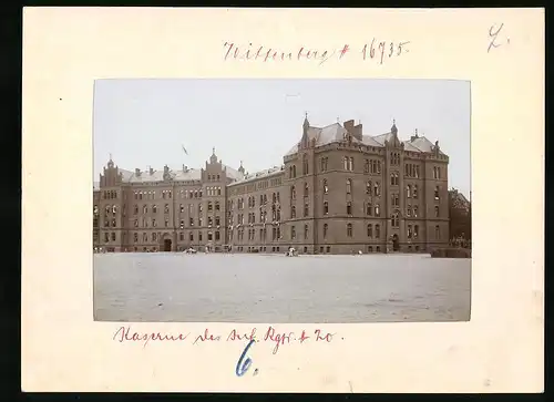 Fotografie Brück & Sohn Meissen, Ansicht Wittenberg, Kaserne Infanterie-Regiment No. 20